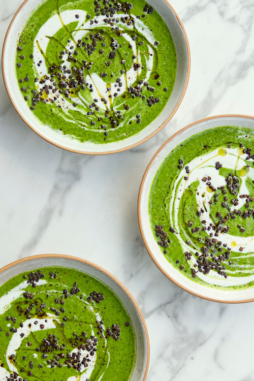 20-Minute Leek, Pea & Cavolo Nero Soup 
