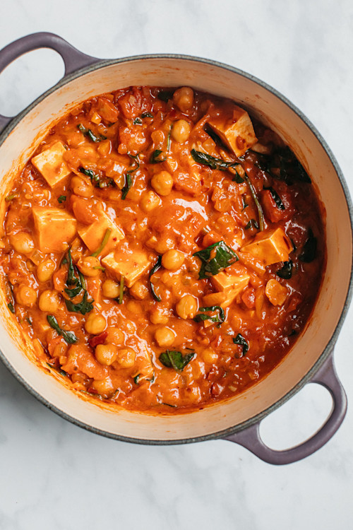 Chickpea, Tofu & Harissa Stew