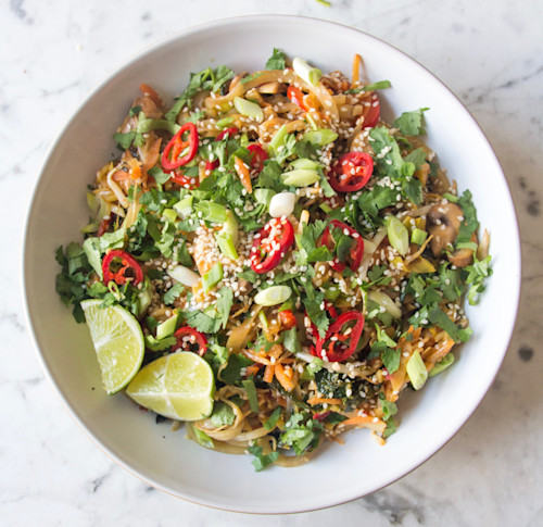 Potato Yaki Udon Noodles