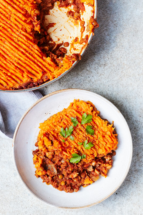 Sweet Potato & Lentil Cottage Pie